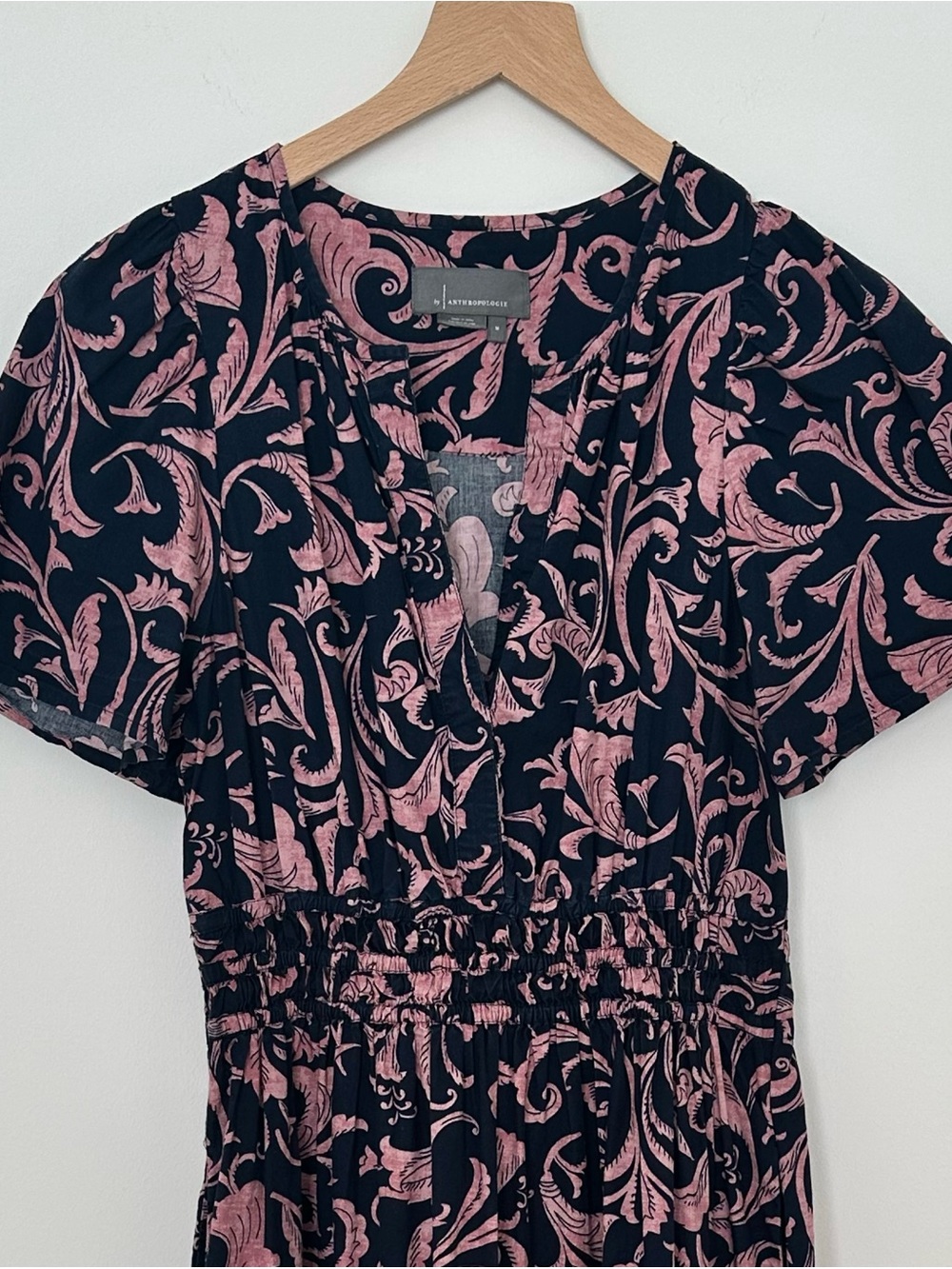 Anthropologie The Somerset Maxi Dress Short Sleeve Purple Pink M - Picture 3 of 12